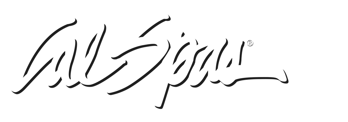 Calspas White logo hot tubs spas for sale Milldale