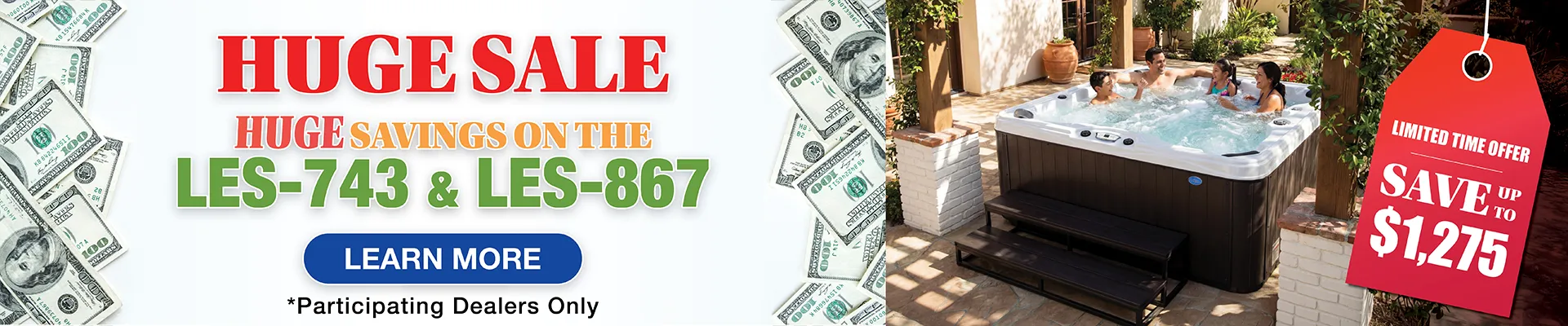 Calspas hot tub being used in a family setting - Milldale